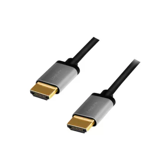   Logilink HDMI kábel, A/M - A/M, 4K/60 Hz, alu, 1 m (CHA0100)