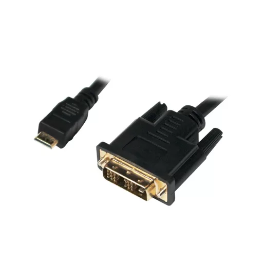 LOGILINK Mini-HDMI apa   DVI-D kábel apa, 1.0 m (CHM002)