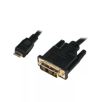 LOGILINK Mini-HDMI apa   DVI-D kábel apa, 2.0 m (CHM004)
