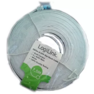 LogiLink lapos Patch kábel CAT5e 0,25M fehér (CP0132)