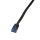LogiLink CAT5e UTP Lapos Patch Kábel,AWG 30, fekete, 0,25m (CP0132B)