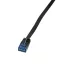 LogiLink CAT5e UTP Lapos Patch Kábel,AWG 30, fekete, 0,25m (CP0132B)