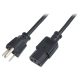 LogiLink US tápkábel NEMA5-15P -> Schuko IEC 60320-1 (C13) (CP099)
