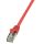 LogiLink Patch kábel Econline, Cat.5e, F/UTP, piros, 0,25 m (CP1014S)