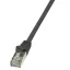 LogiLink Patch kábel Econline, Cat.5e, F/UTP, fekete, 10 m (CP1093S)