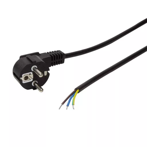 Logilink Tápkábel, CEE 7/7 (90 ) a nyitott véghez, 1,5 m (CP135)