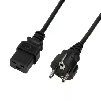   Logilink Tápkábel, CEE 7/7 (90 ) az IEC C19 szerint, fekete, 3 m (CP153)