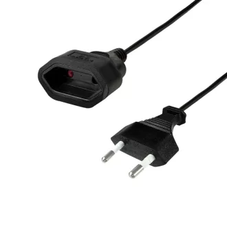 Logilink Tápkábel hosszabbító, CEE7/16, 0,2 m (CP154)