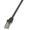 LogiLink Patch kábel Econline, Cat.6, F/UTP, fekete, 0,5 m (CP2023S)