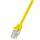 LogiLink Patch kábel Econline, Cat.6, U/UTP, sárga, 0,5 m (CP2027U)