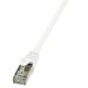 LogiLink Patch kábel Econline, Cat.6, F/UTP, fehér, 2 m (CP2051S)