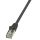 LogiLink Patch kábel Econline, Cat.6, F/UTP, fekete, 3 m (CP2063S)