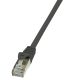 LogiLink Patch kábel Econline, Cat.6, F/UTP, fekete, 5 m (CP2073S)