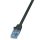 Logilink Patch kábel Econline, Cat.6A, U/UTP, fekete, 1 m (CP3033U)