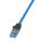 Logilink Prémium patch kábel, Cat.6A, U/UTP, 10G/PoE/HDBT, kék, 5 m (CPP005)