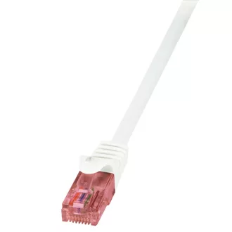   LogiLink Patch kábel PrimeLine, Cat.6, U/UTP, fehér, 0,5 m (CQ2021U)