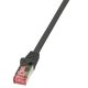 LogiLink Patch kábel PrimeLine, Cat.6, S/FTP, fekete, 5 m (CQ2073S)