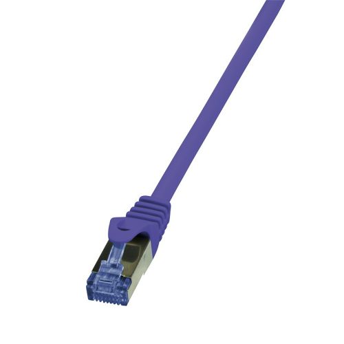 Logilink Patch kábel PrimeLine, Cat.6A, S/FTP, lila, 0,25 m (CQ301VS)