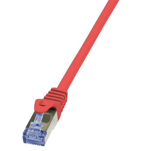 LogiLink Patch kábel PrimeLine, Cat.6A, S/FTP, piros, 1 m (CQ3034S)