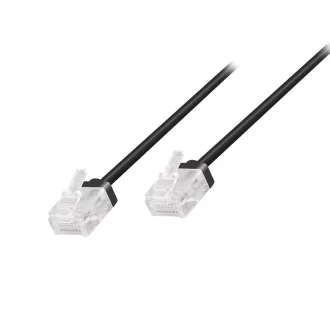   Logilink Cat.6A Slim High-Flex patch kábel fekete 1,50 m (CQ3043U)