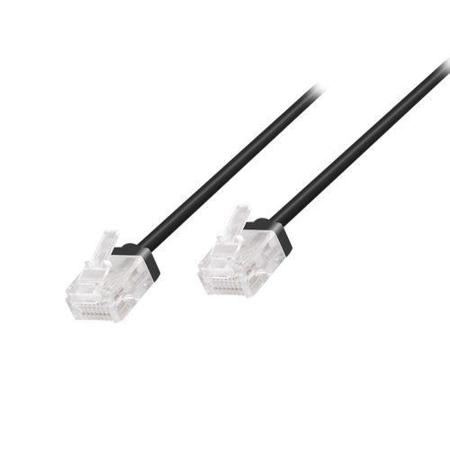 Logilink Cat.6A Slim High-Flex patch kábel fekete 1,50 m
