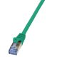 LogiLink Patch kábel PrimeLine, Cat.6A, S/FTP, zöld, 1,5 m (CQ3045S)