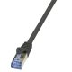 LogiLink Patch kábel PrimeLine, Cat.6A, S/FTP, fekete, 2 m (CQ3053S)