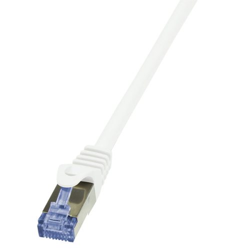 LogiLink Patch kábel PrimeLine, Cat.6A, S/FTP, fehér, 3 m (CQ3061S)