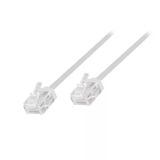   Logilink Cat.6A Slim High-Flex patch kábel fehér 3,00 m (CQ3061U)