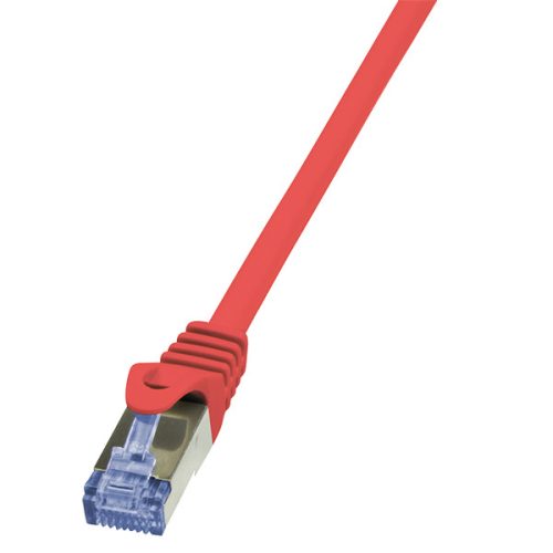 LogiLink Patch kábel PrimeLine, Cat.6A, S/FTP, piros, 3 m (CQ3064S)