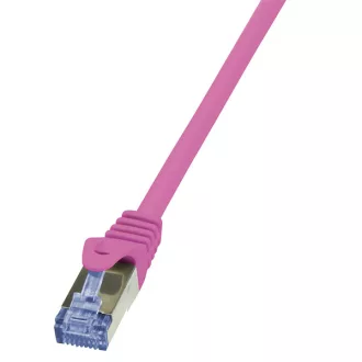   LogiLink Patch kábel PrimeLine, Cat.6A, S/FTP, rózsaszín, 3 m (CQ3069S)