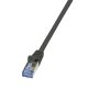 Logilink Patch kábel PrimeLine, Cat.7 kábel, S/FTP, fekete, 1 m (CQ4033S)