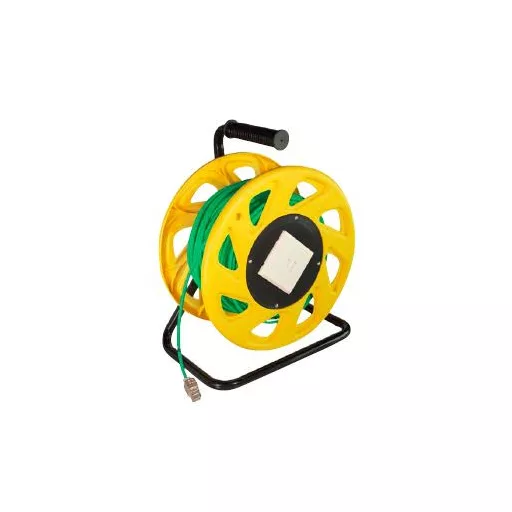 Logilink Cat. 7 S/FTP mobil kábeltekercs PUR, 60 m Zöld (CQ5060S)