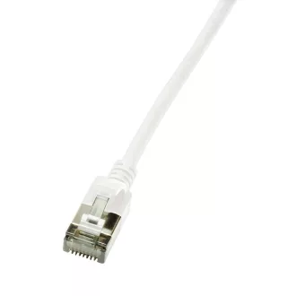   Logilink Patch kábel SlimLine, Ultraflex, Cat.6A, U/FTP, fehér, 0,5 m (CQ9021S)