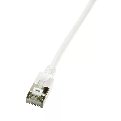 Logilink Patch kábel SlimLine, Ultraflex, Cat.6A, U/FTP, fehér, 1 m (CQ9031S)