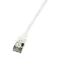 Logilink Patch kábel SlimLine, Ultraflex, Cat.6A, U/FTP, fehér, 1 m (CQ9031S)