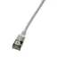 Logilink Patch kábel, Cat.6A STP TPE SlimLine szürke, 1,5 m (CQ9042S)