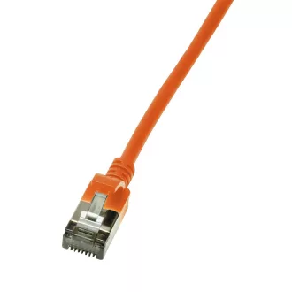   Logilink Patch kábel SlimLine, Ultraflex, Cat.6A, U/FTP, narancssárga, 3 m (CQ9068S)
