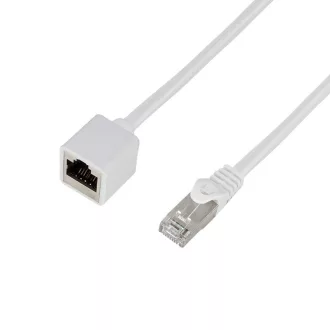   LogiLink Patch kábelhosszabbító prémium, Cat.6A, S/FTP, fehér, 5 m (CQX071S)