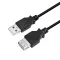 Logilink USB 2.0 kábel, USB-A/M - USB-A/F, fekete, 5 m (CU0012B)