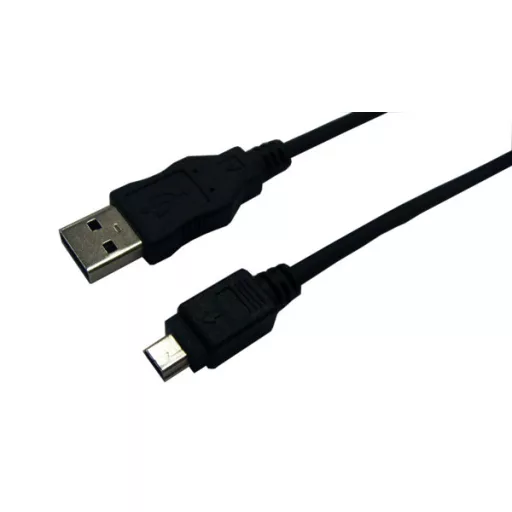 LogiLink USB 2.0 kábel, USB-A/M - Mini-USB/M, fekete, 3 m (CU0015)