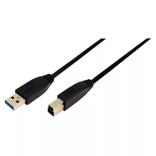 LogiLink USB 3.0 Csatlakozó kábel, 1 méter, fekete (CU0023)