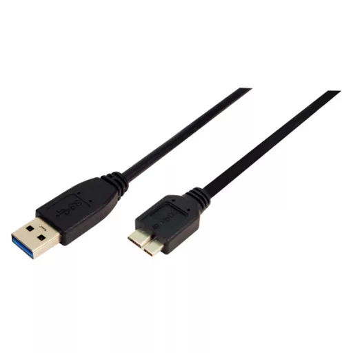 LogiLink USB 3.0 csatlakozó kábel A->B Micro 2x apa 0.6 m (CU0037)