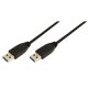 LogiLink USB 3.0 kábel A típus>A típus fekete 3m (CU0040)