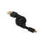 LogiLink USB Micro-B apa - USB A apa felcsévélhető kábel (CU0090)