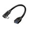 Logilink USB 3.2 Gen2 Type-C adapter, C/M 90    USB-A/F, OTG, fekete, 0,2 m (CU0100)