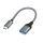 Logilink USB 3.2 Gen1 Type-C adapter, C/M-USB-A/F, OTG, alumínium, 0,15 m (CU0106)