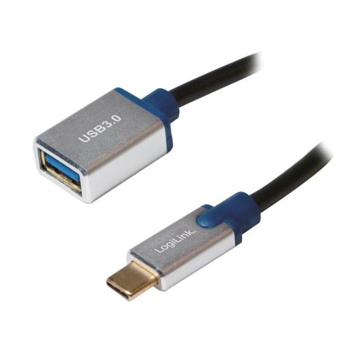 Logilink USB 3.2 Gen1 Type-C adapter, C/M-USB-A/F, alu, 0,1 m (CU0116)