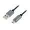 Logilink USB 2.0 kábel, USB-A/M - Micro-USB/M, nylon, alu, 1 m (CU0132)