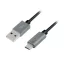 Logilink USB 2.0 kábel, USB-A/M - Micro-USB/M, nylon, alu, 1 m (CU0132)